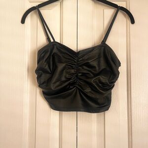 SHEIN Black Ruched Women's Top